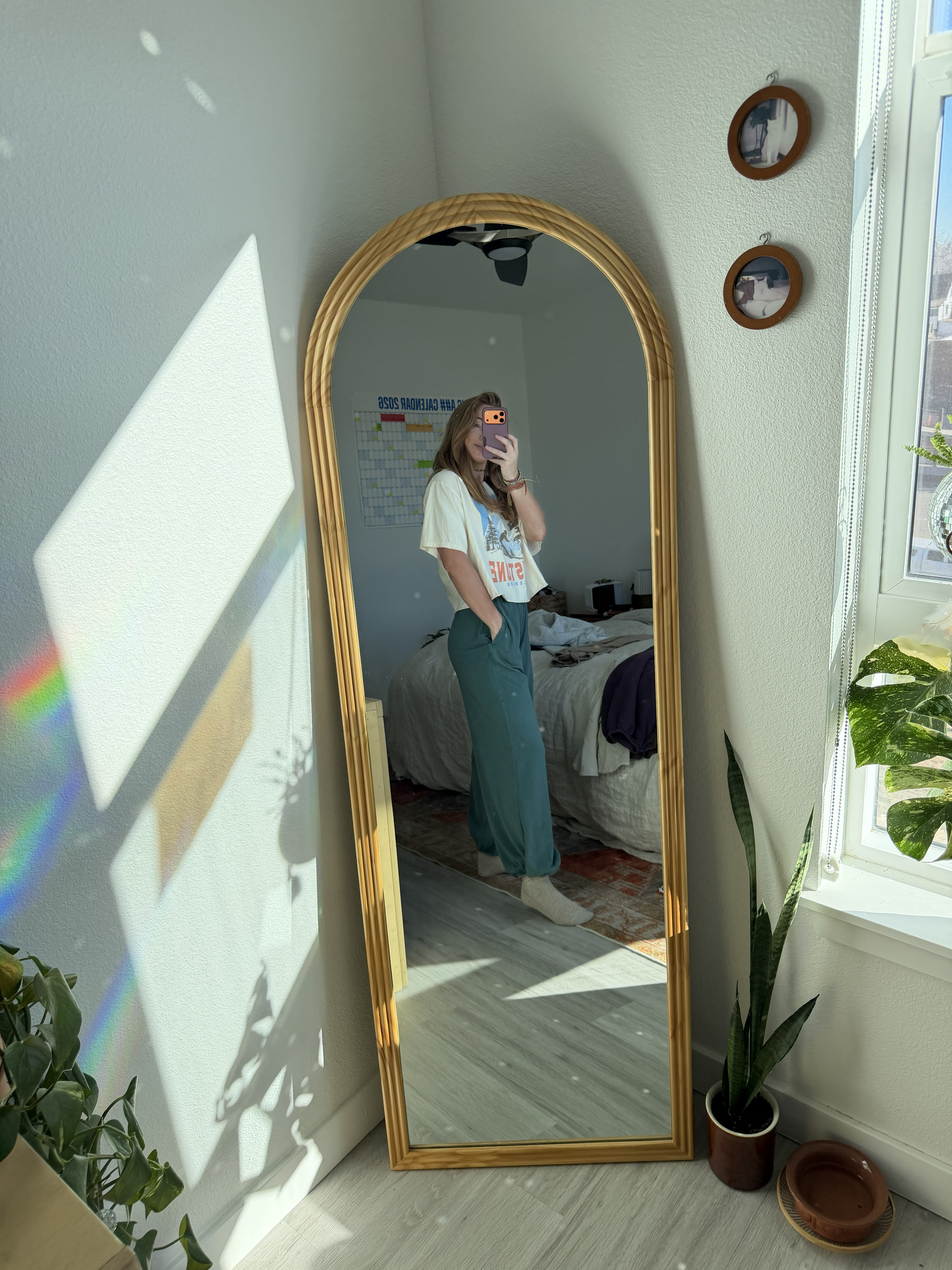 My Target mirror has officially become part of the outfit pics lately, and these FP pants are still one of my favorite comfy throw-on pieces! 

 #LTKselfcare #LTKActive #LTKTravel