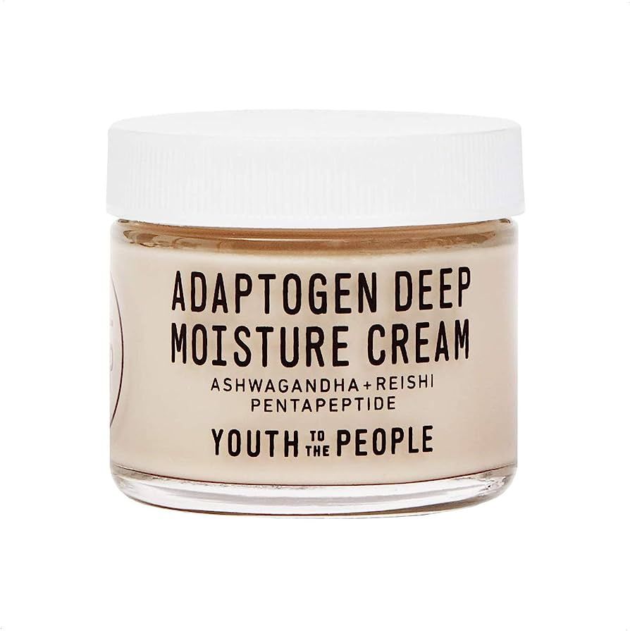 Youth To The People Adaptogen Deep Moisture Cream - Calming + Hydrating Face Cream with Pentapept... | Amazon (US)