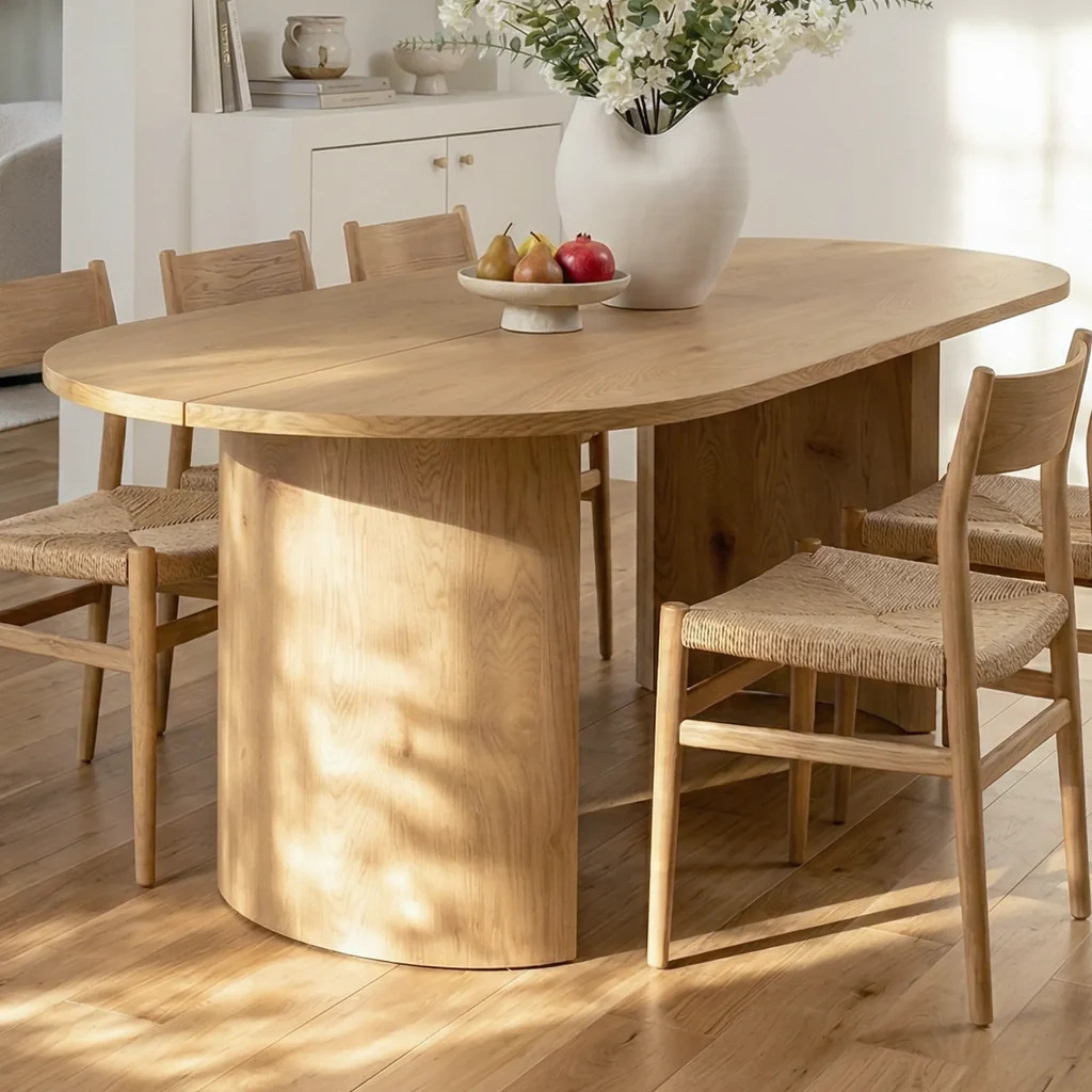 Dwen 79" Modern Large Oval Dining Table | Pop Maison