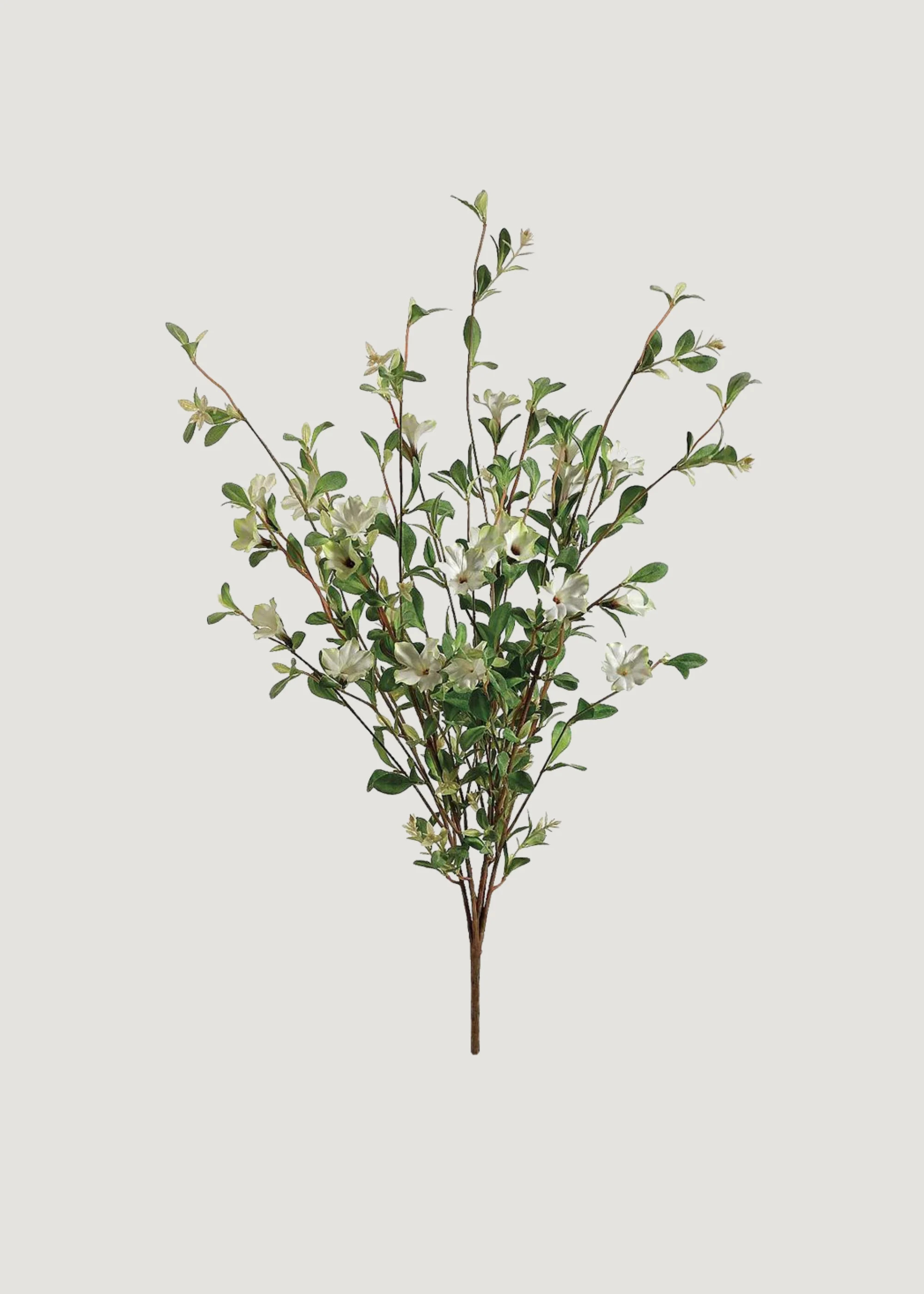 Fake Blooming Wild Petunia Flower Bush in Cream - 30 | Afloral
