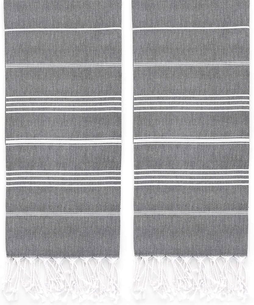 2 Pack Oversized Turkish Beach Towel (40 x 70) - Prewashed for Soft Feel, 100% Cotton - Quick Dry... | Amazon (US)