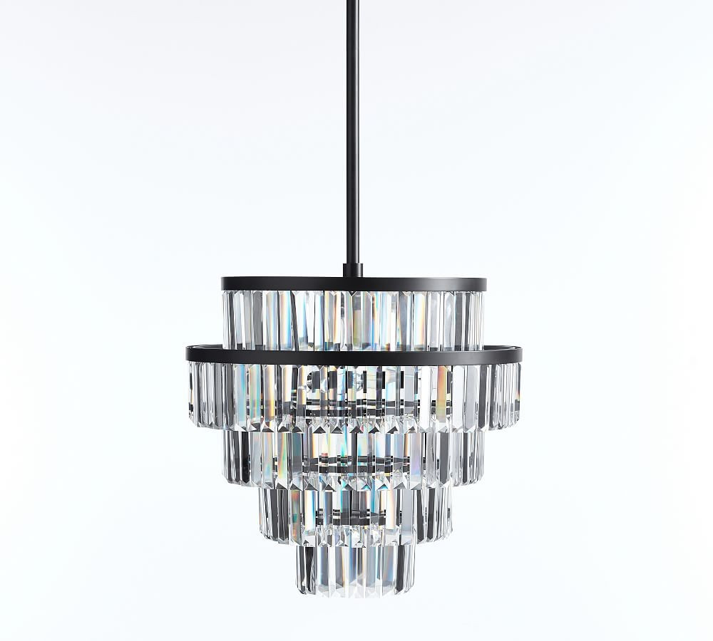 Gemma Round Crystal Chandelier , Small, 19"" Diameter | Pottery Barn (US)