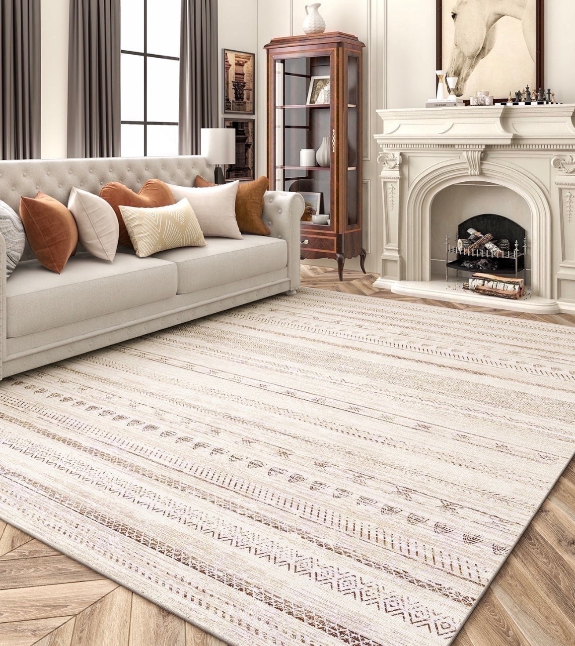  🖤Black Friday Deal 🖤 La DridayrArea Rugs for Living Room Washable Rugs Boho Moroccan Area Rug Soft Neutral Geometric Bohemian Carpet Distressed Indoor Rug for Bedroom Dining Room Office Foldable Nonslip Rug Brown

#LTKHome