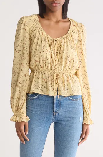 Woven Peplum Top | Nordstrom Rack