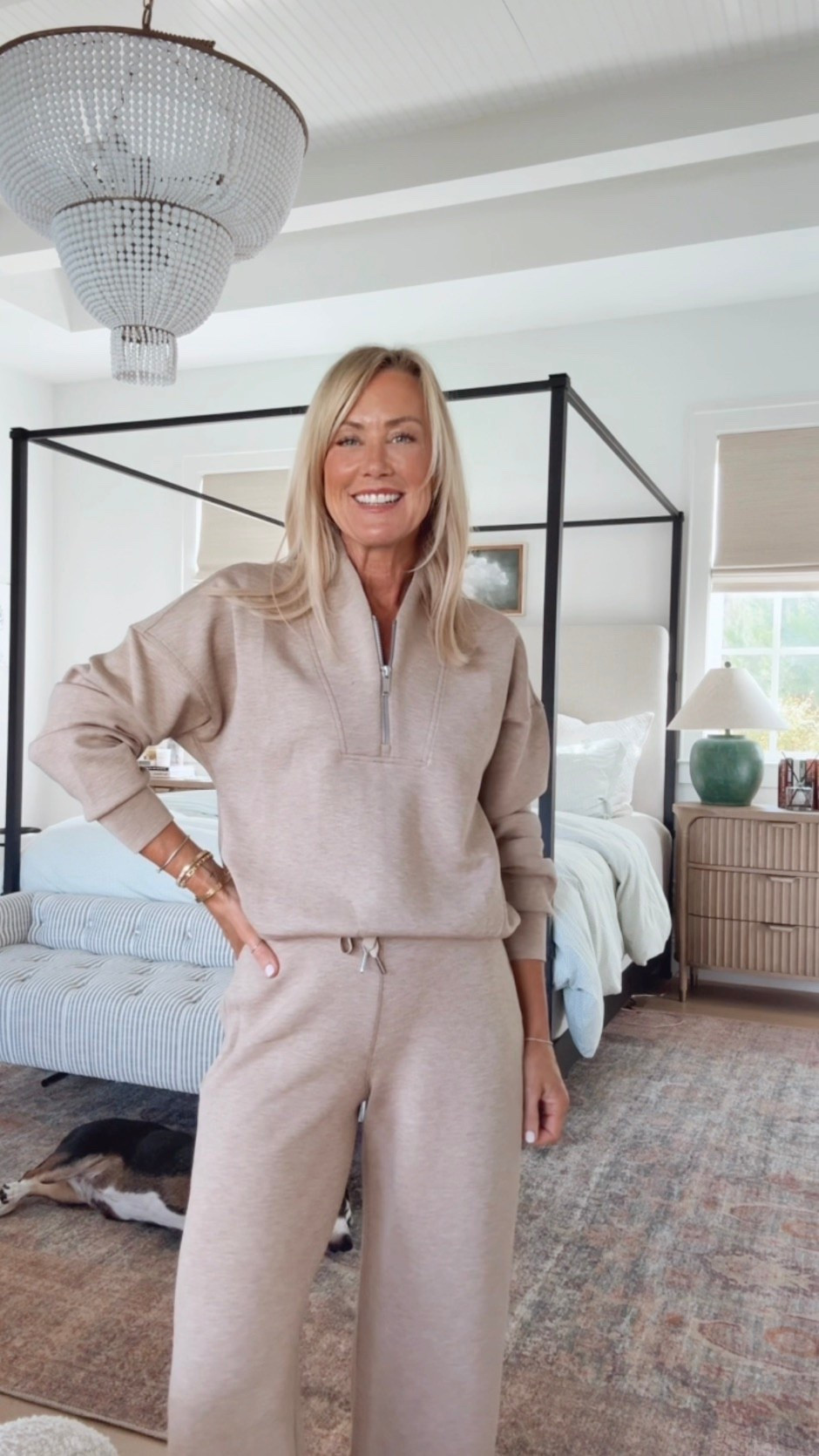 Spanx New Arrivals | Hi Sugarplum! 

I’m loving this updated version of my favorite matching set!
Half zip: XS
Pants: Small

#LTKootd #LTKSeasonal #LTKOver40