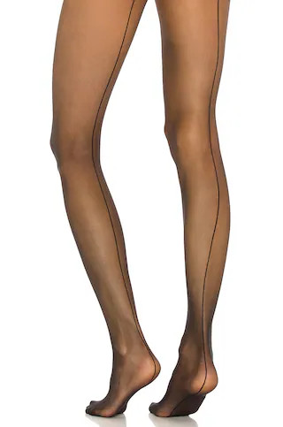 Wolford Individual 10 Back Seam Tights in Black from Revolve.com | Revolve Clothing (Global)
