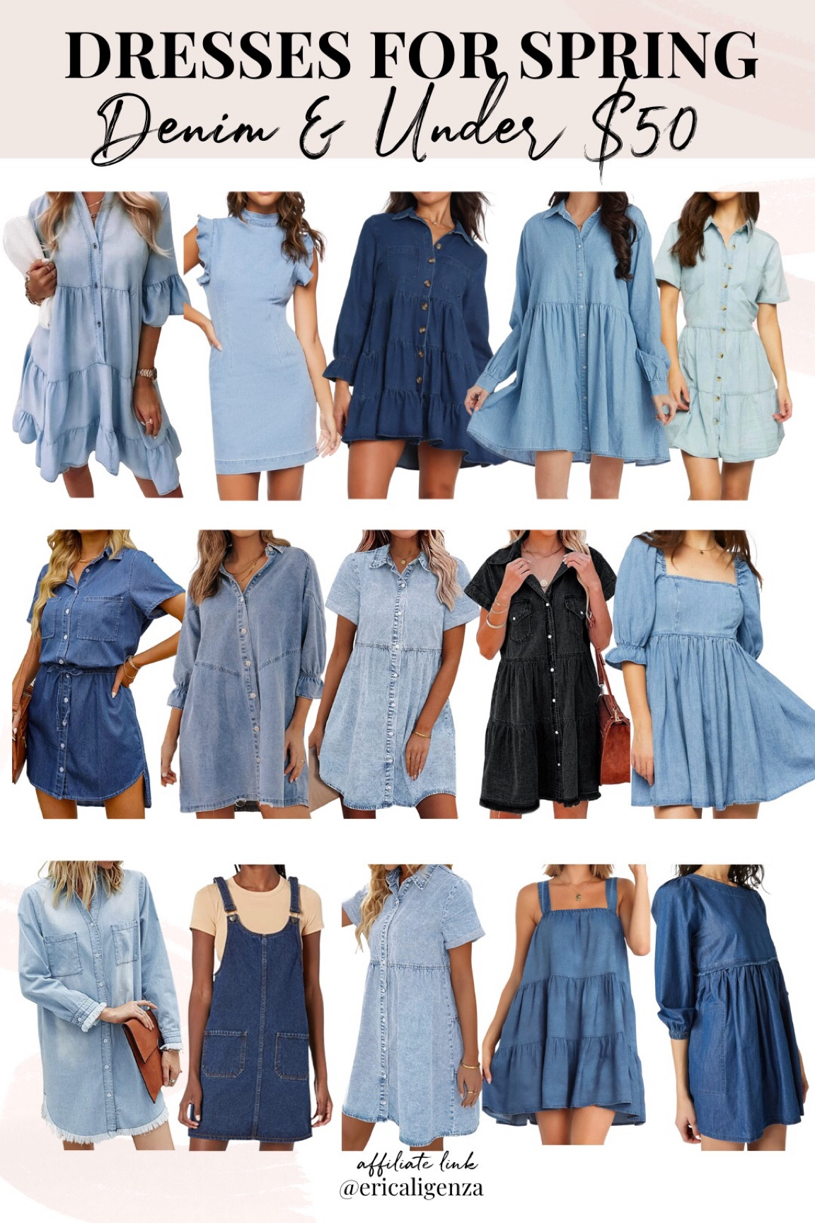 💙 Denim dresses for spring under $50! 💙

Dresses for spring // spring dresses under $50 // denim dresses // distressed denim dress // denim jumper // short sleeve denim dress // tiered dress // babydoll dress // tie waist dress // smocked denim dress // tiered denim dress // casual dress for spring // button front denim dress // ruffle denim dress // babydoll denim dress // dark denim dress // flowy dress // denim midi dress 

#LTKFind #LTKunder50 #LTKSeasonal