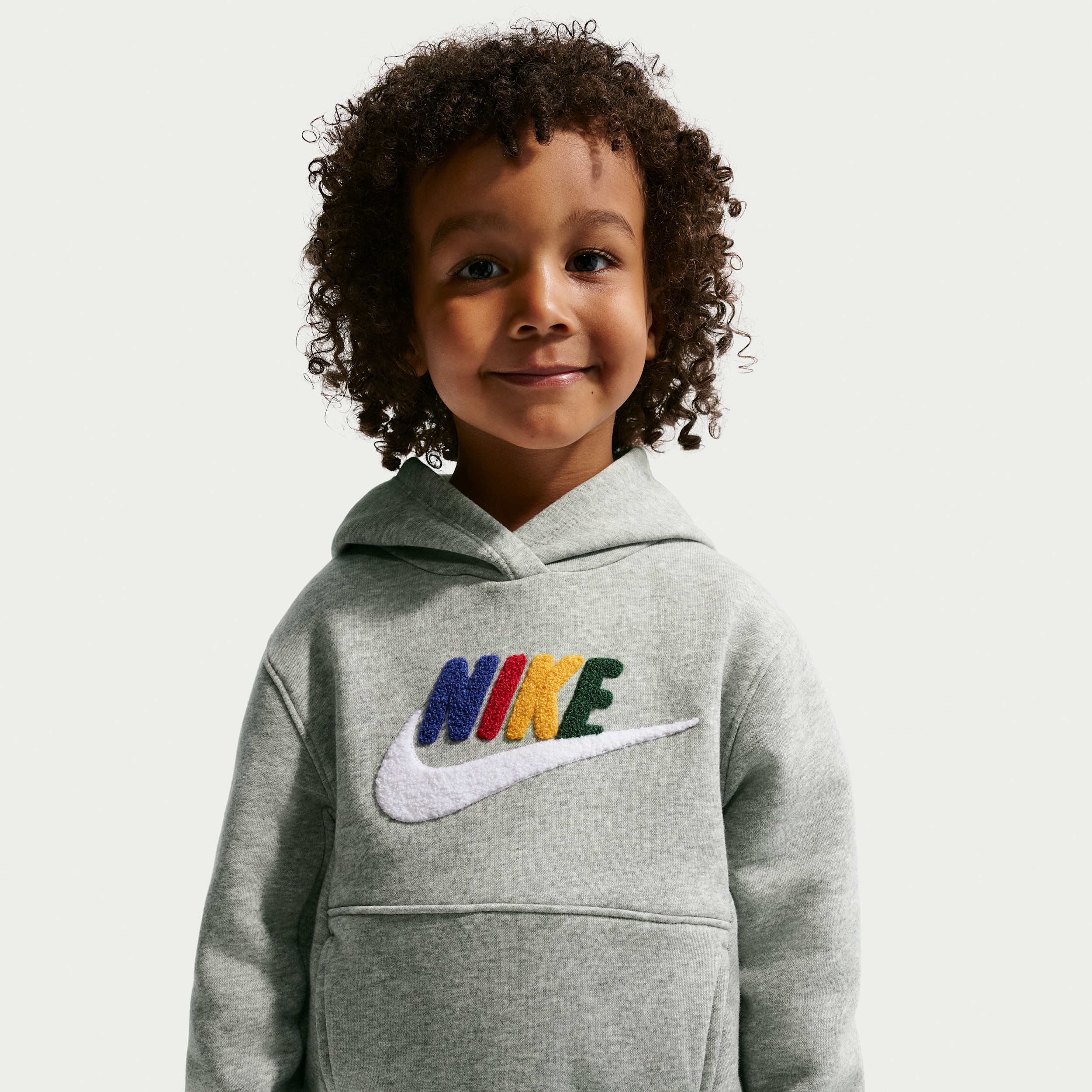 Nike Club Chenille Toddler Pullover Hoodie in Grey | 76N165-042 | Nike (US)