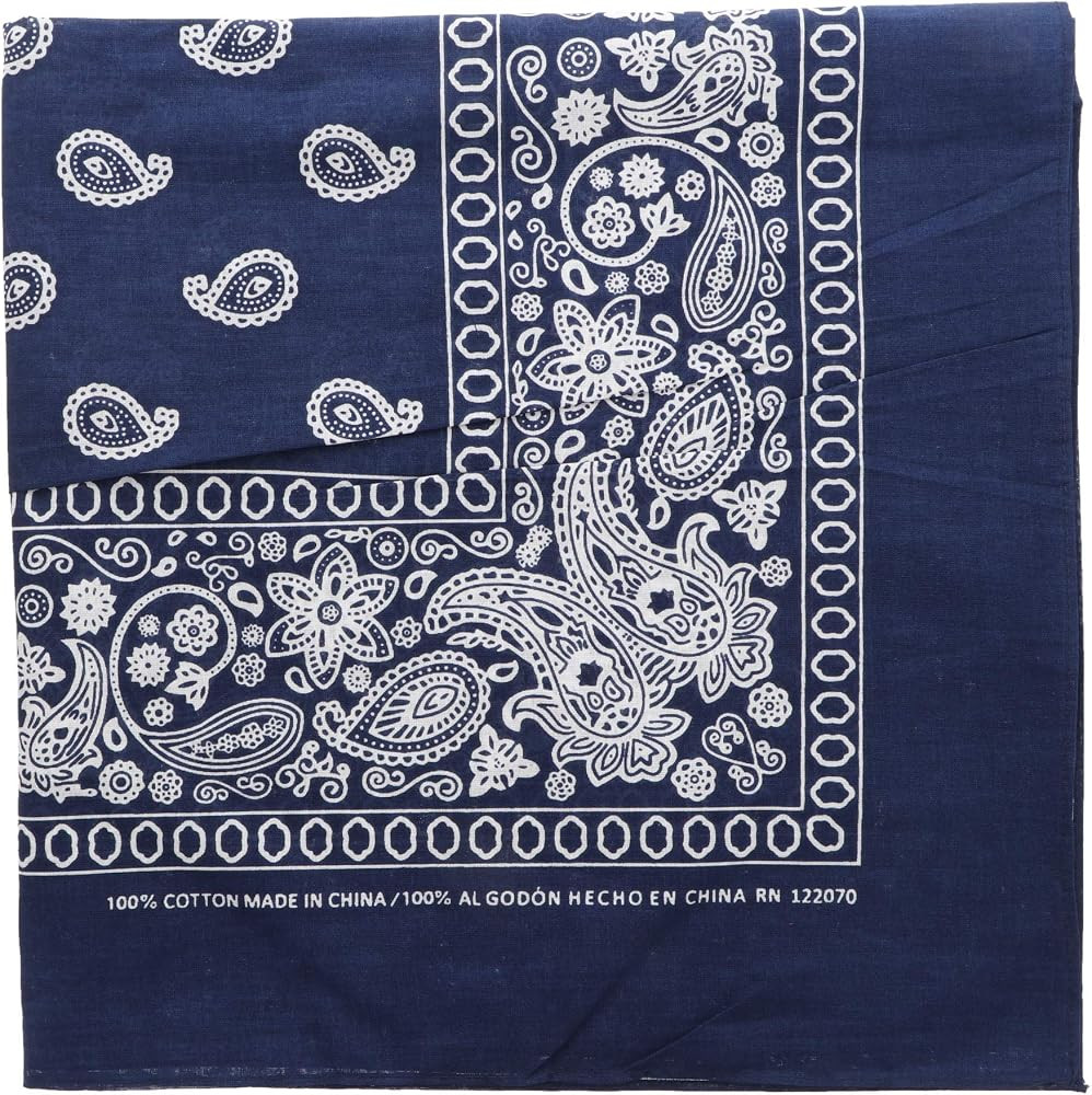 Motique Accessories Extra Large Paisley Bandana 27x27 Inch | Amazon (US)