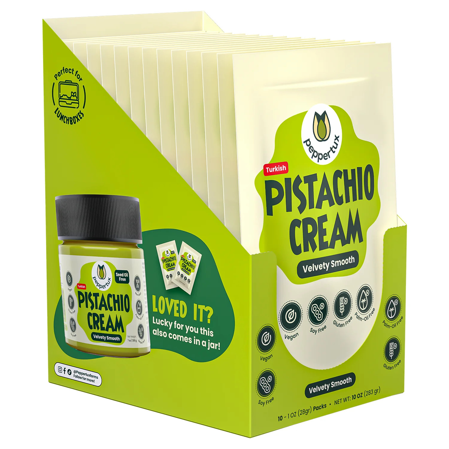 Peppertux Pistachio Cream - Super Creamy and Smooth | Peppertux
