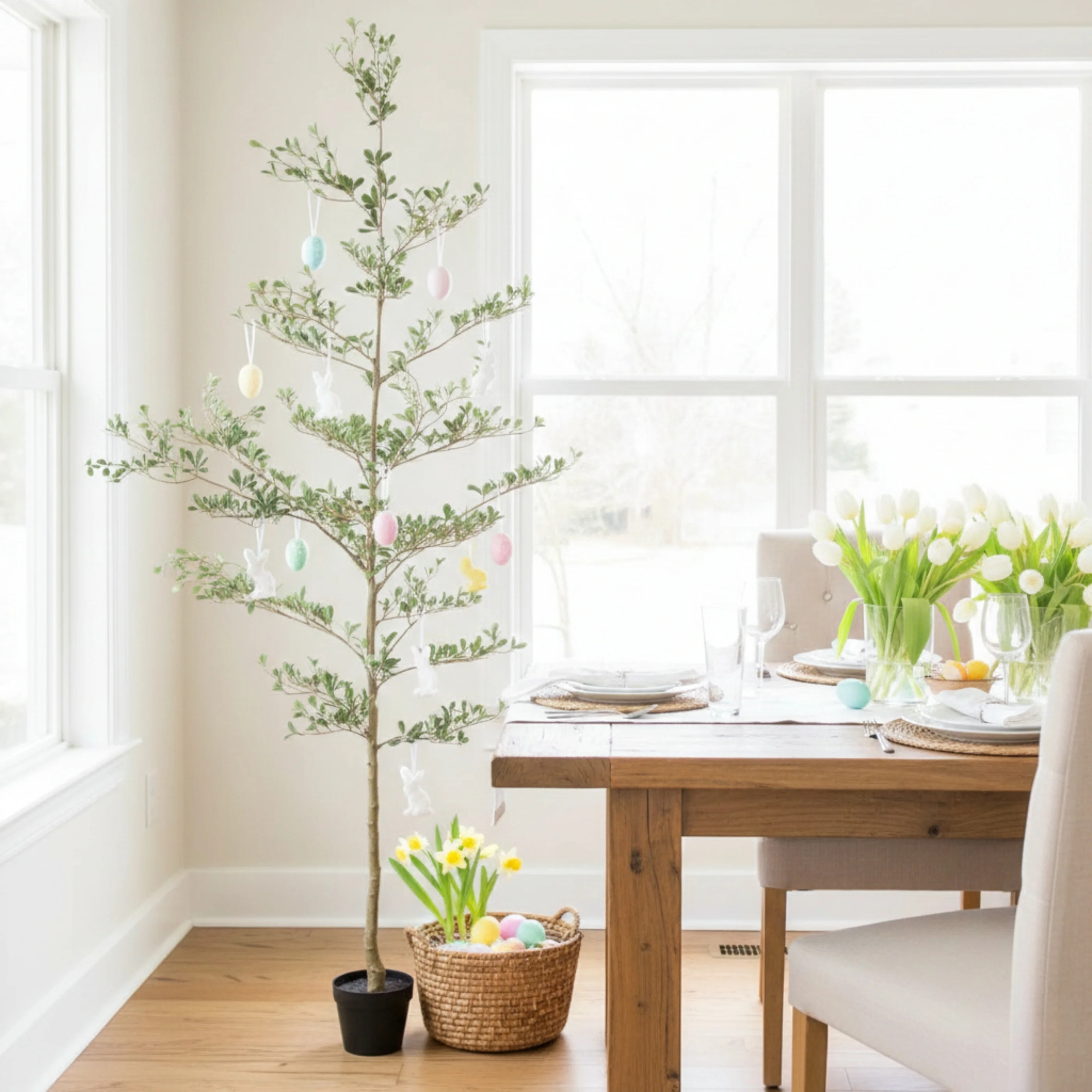 HEARTHORA 7FT Artificial Black Olive Tree, Realistic Faux Indoor Floor Plant, 84" Tall | Walmart (US)