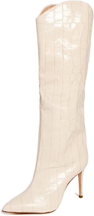 Amazon.com | SCHUTZ Women's Maryana Leather Dress Boot | Knee-High | Amazon (US)