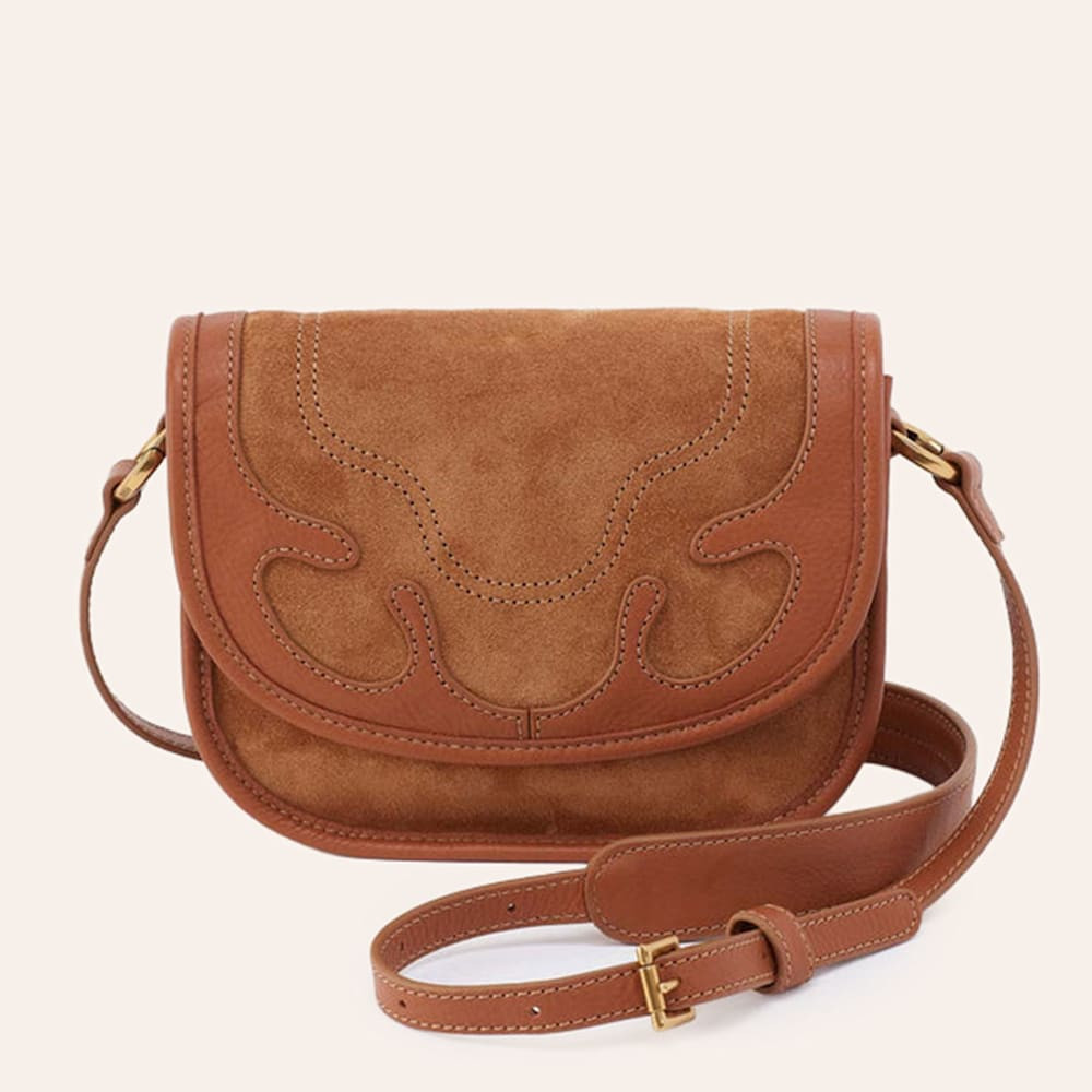 Hobo Kiva Small Brown Suede Crossbody Bag | Cavender's