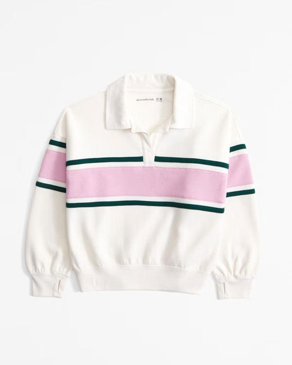 girls rugby polo sweatshirt | girls | Abercrombie.com | Abercrombie & Fitch (US)