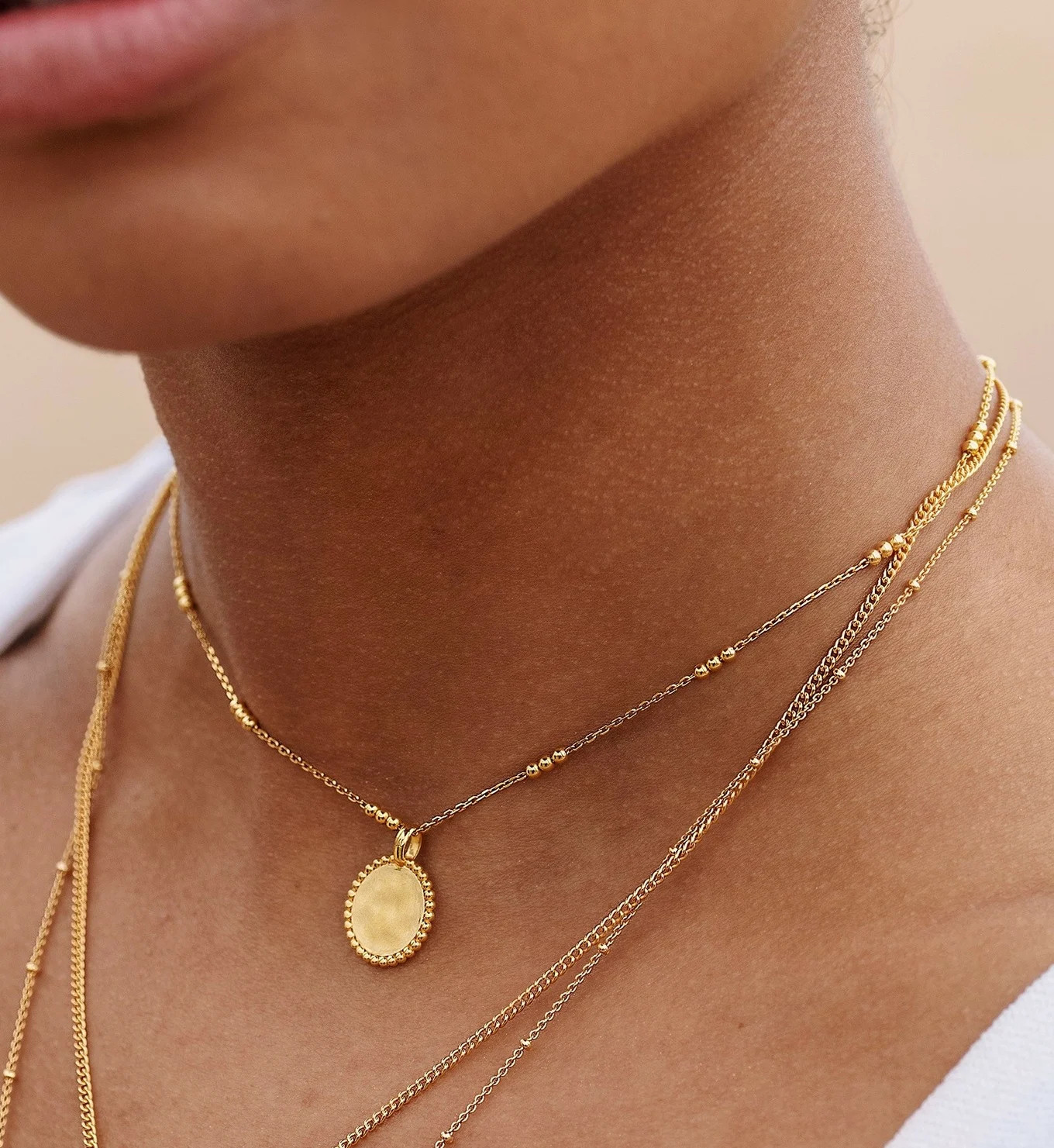 Deia Triple Beaded Choker Necklace | Monica Vinader (Global)