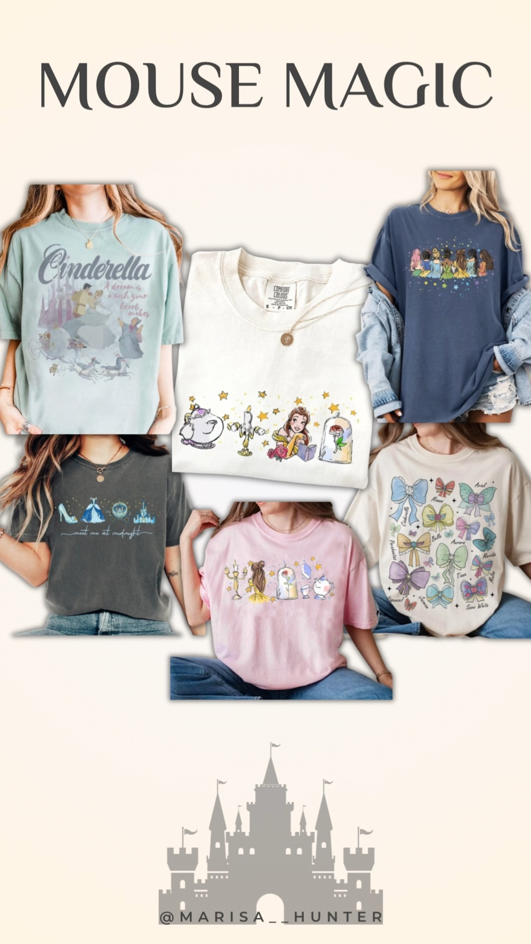 Disney princess shirts 👸

Disneyland disney world what to wear at the parks family matching Tshirts family coordinating belle cinderella Ariel what moms wear mom style ootd family vacation Disney cruise outfits 

#LTKmomlife #LTKootd #LTKTravel