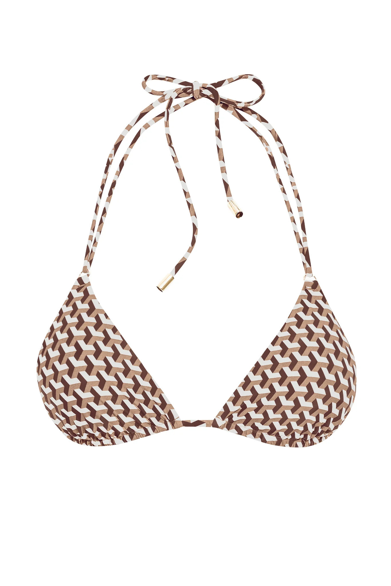 Hanalei Top - Husk Geo | Monday Swimwear