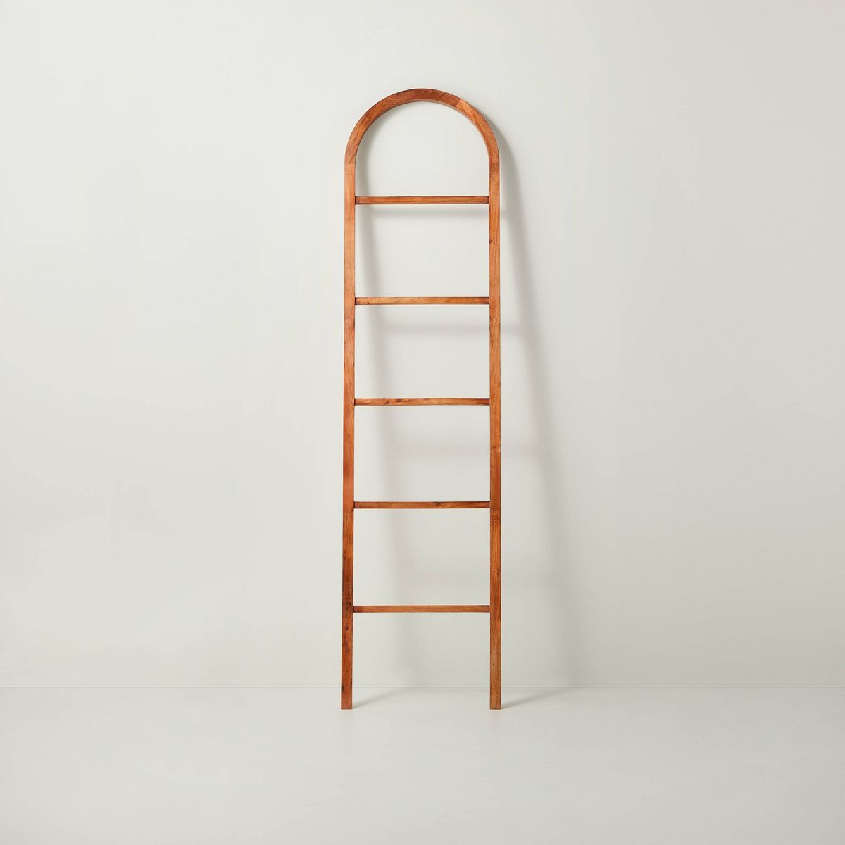 6' Arched Wood Throw Blanket Ladder Brown - Hearth & Hand™ with Magnolia | Target