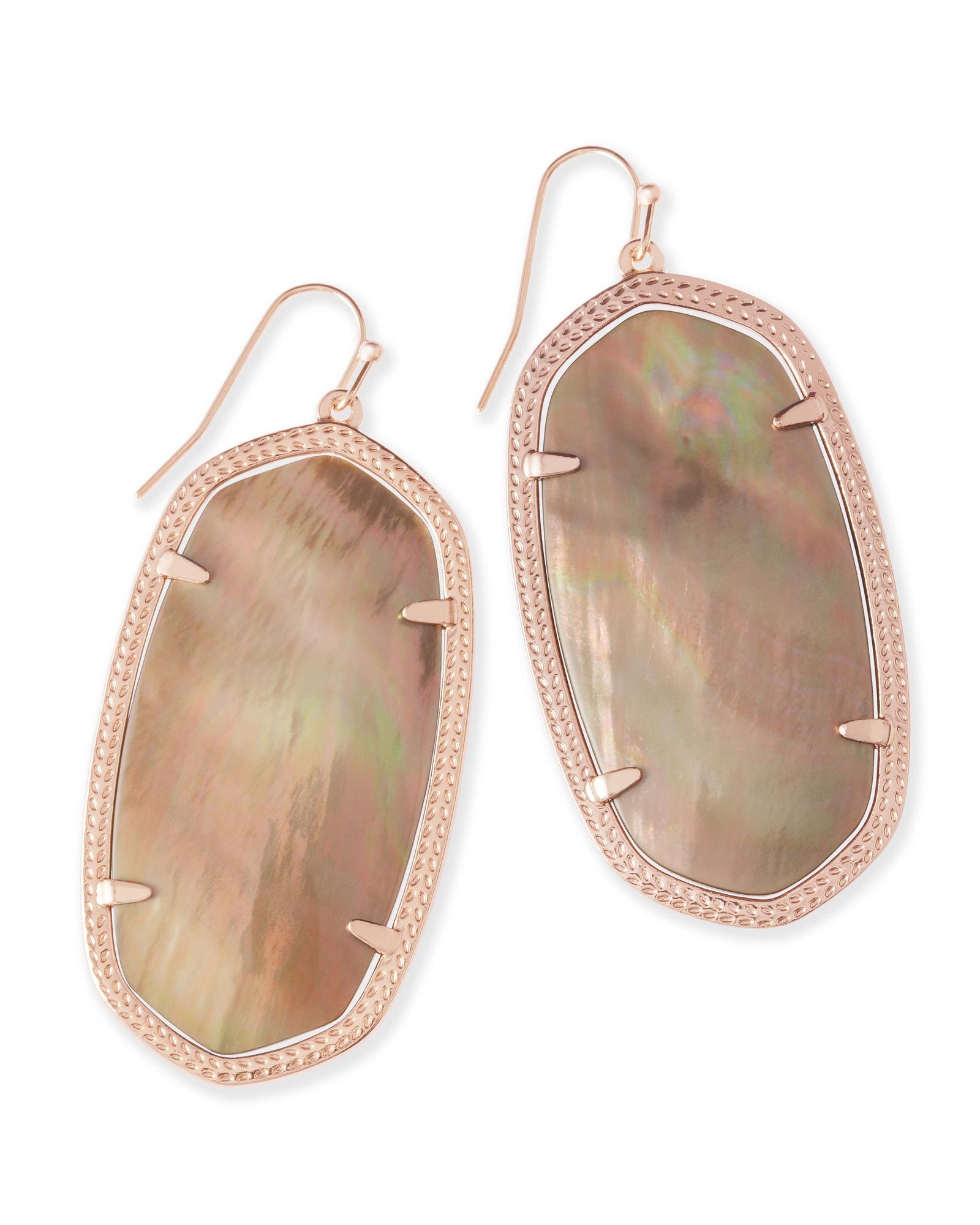 Danielle Statement Earrings in Brown Pearl | Kendra Scott