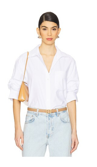 Brochu Walker Pia Shirt in White. - size S | Revolve Clothing (Global)