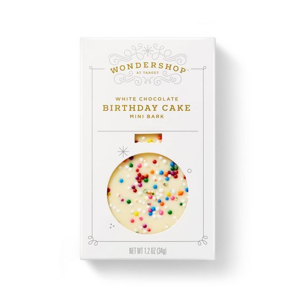Holiday White Chocolate Birthday Cake Mini Bark - 1.2oz - Wondershop™ | Target