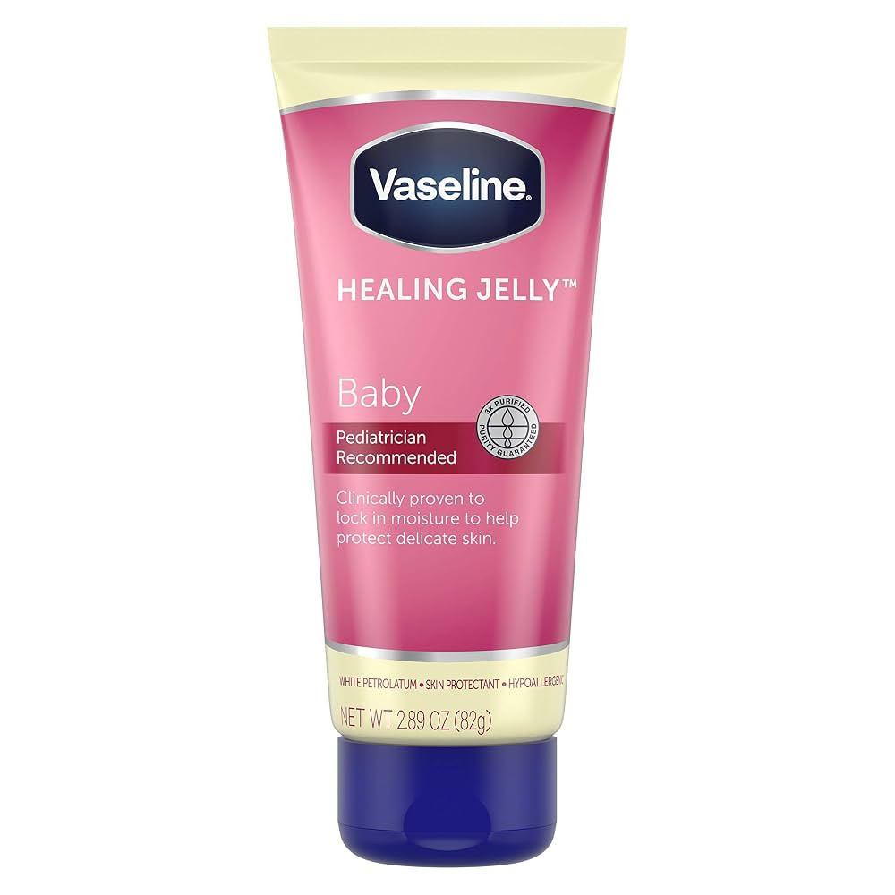 Vaseline Healing Jelly Petroleum Jelly For Diaper Rash Moisturizer For Baby Hypoallergenic Skin P... | Amazon (US)