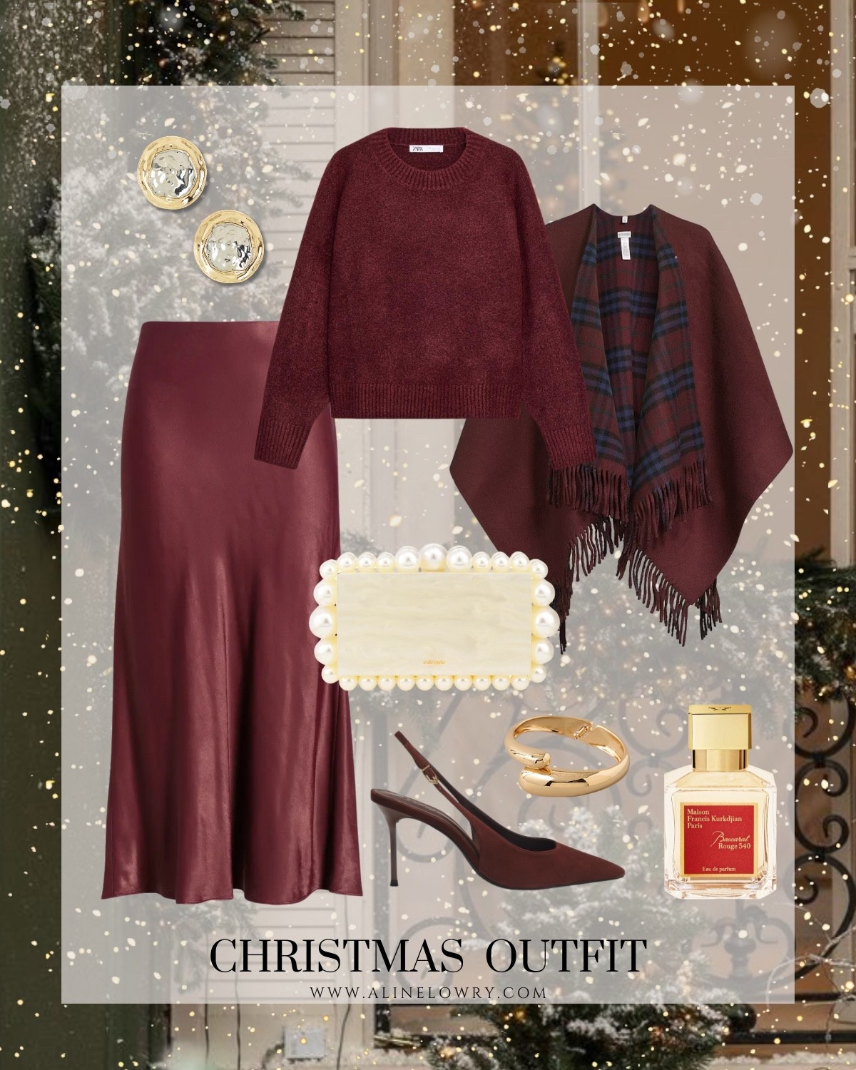 Winter outfit 
Gorgeous and elegant Christmas dinner outfit. Fits true to size burgundy 


#LTKU #LTKHoliday #LTKootd