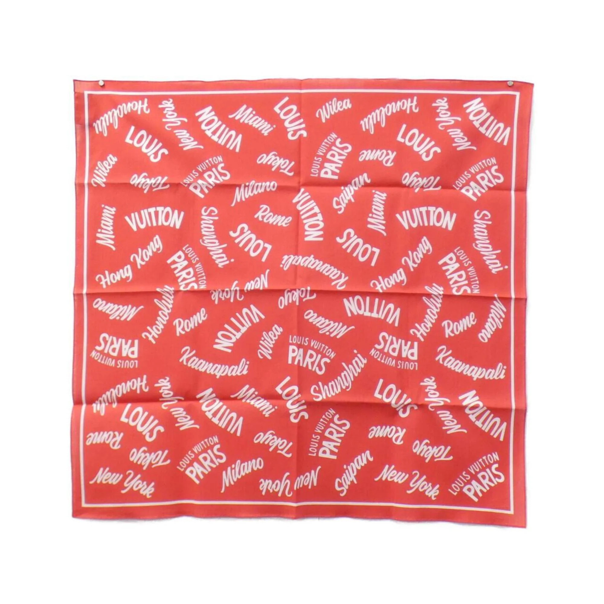 Louis Vuitton Color Cotton Scarf (Pre-Owned) | Shop Simon