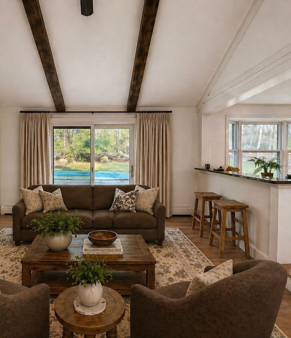 Pinch pleat curtains in living room 

#LTKHome