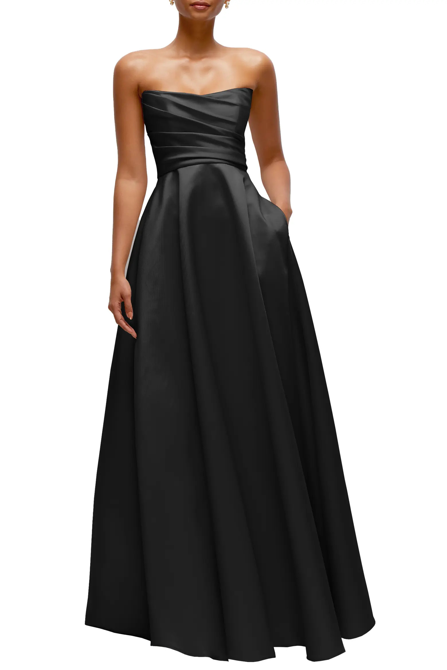 Ruched Strapless Gown (Women) | Nordstrom | Nordstrom