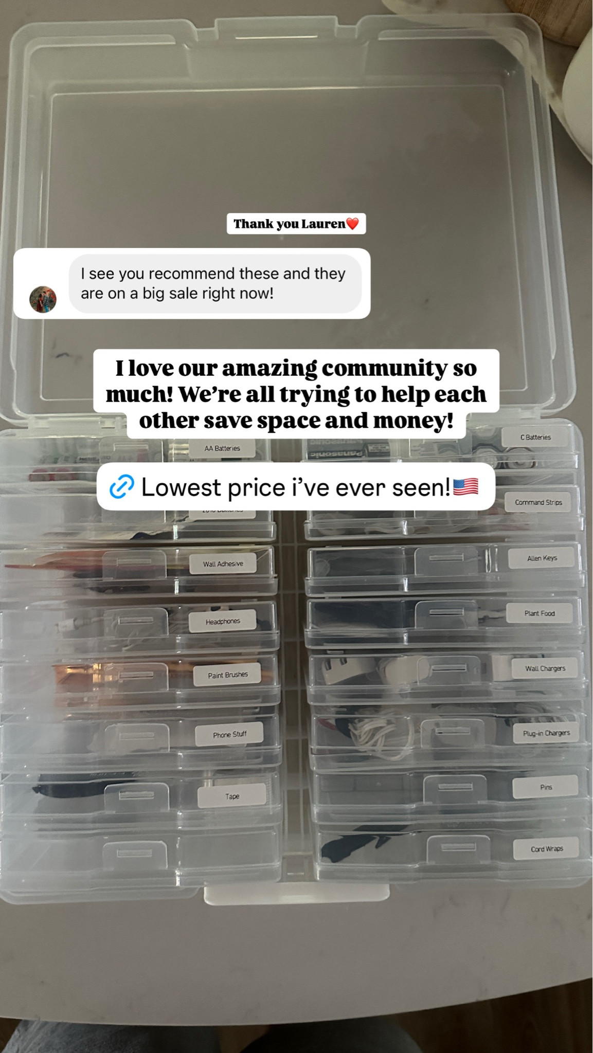 The lowest price I’ve ever seen for our favorite junk drawer organization!

#amazonfind #organization #storage #junkdrawer

#LTKHome #LTKFindsUnder50 #LTKSaleAlert