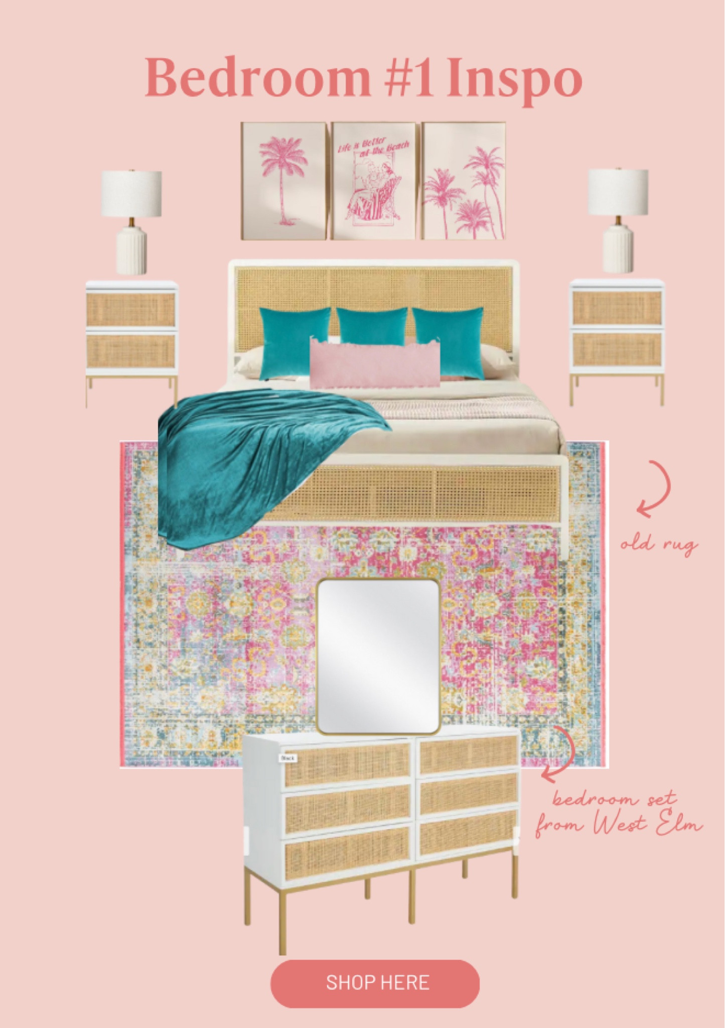 Home decor inspo for my new apartment including my west elm bedroom set that’s on sale 🏡💗