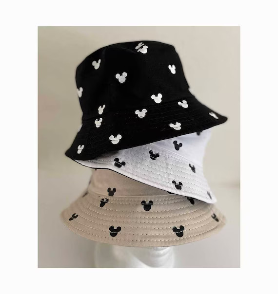Mouse Bucket Hat, Mouse Cap, Vacation Hat, Mickey Themed Bucket Hat , Personalized hat | Etsy (US)