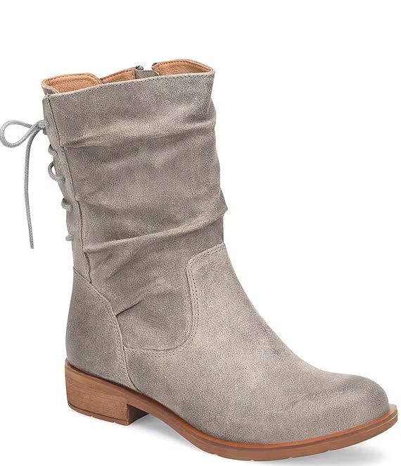 Sharnell Low Waterproof Suede Lace Back Boots | Dillards