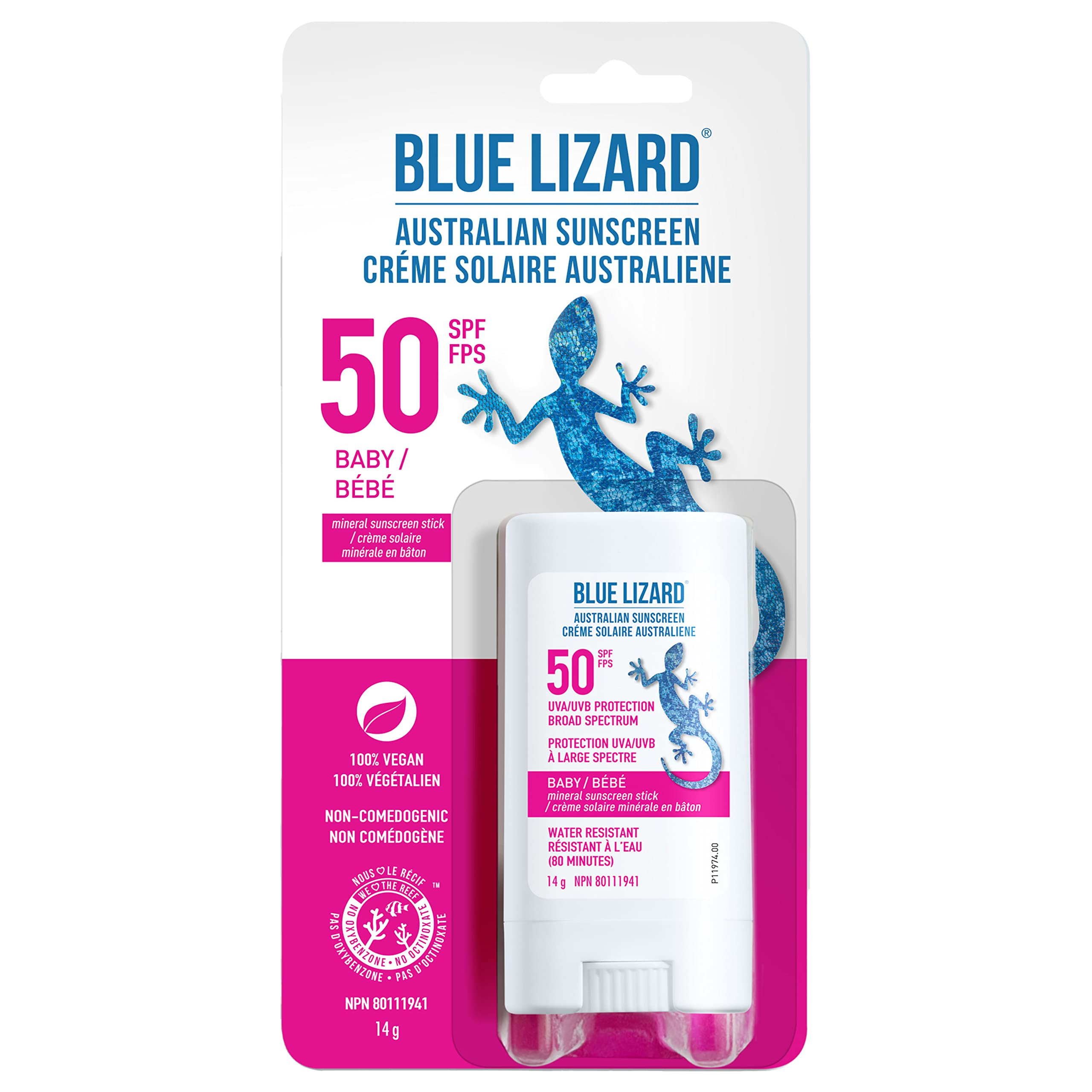 BLUE LIZARD Baby SPF 50 Stick | Amazon (CA)