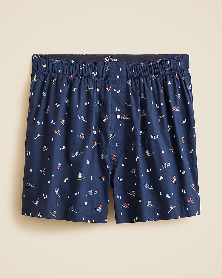 Printed boxers in cotton | J. Crew US
