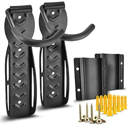 2 Sets of Compact Bike Wall Mount with Protector with Upgraded Hardware - Easy to Install Hanging... | Amazon (US)