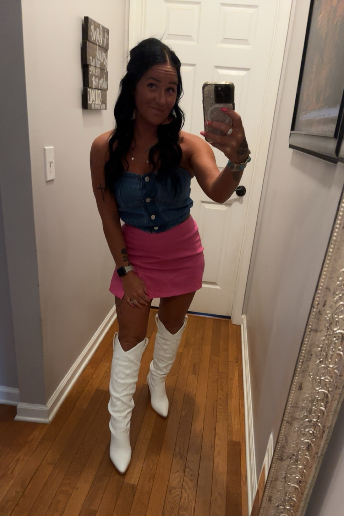 LOVED this look for a country music concert 🤩🤩 would you believe I got the top from 5 BELOW?!? Linked some super cute ones from Amazon! 

#LTKStyleTip #LTKxNSale #LTKFindsUnder50