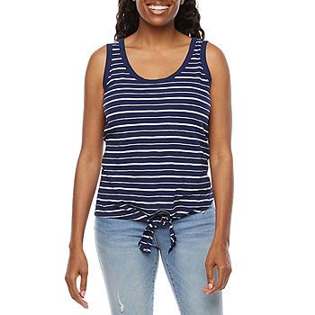St. John's Bay-Tall Womens Tie Front Tank Top | JCPenney