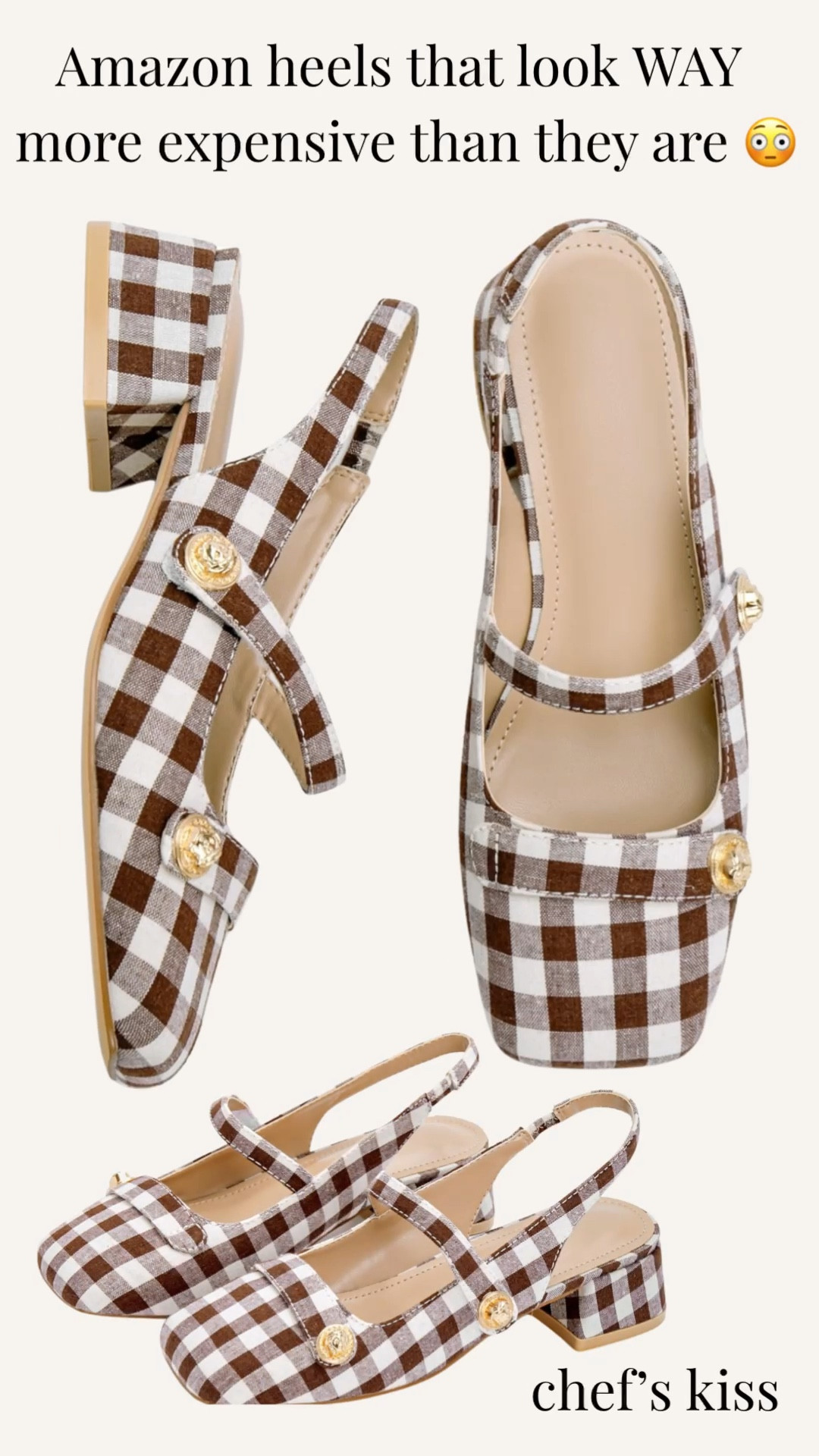 Okay Amazon… these look WAY more expensive than they are 😍

These slingback heels come in so many colors and are perfect for work, church, brunch, or everyday outfits

I cannot get over the brown gingham 🤎 but the blue and neutral are SO good too

All under $40 ( ON SALE) and easy to dress up or down

Linked here 🛍️”

#ltkunder50 #ltkstyletip #ltkseasonal #amazonfinds #affordablefashion #springstyle #summerstyle #workwearstyle #casualchic #momstyle


#LTKSeasonal #LTKOver40 #LTKSaleAlert