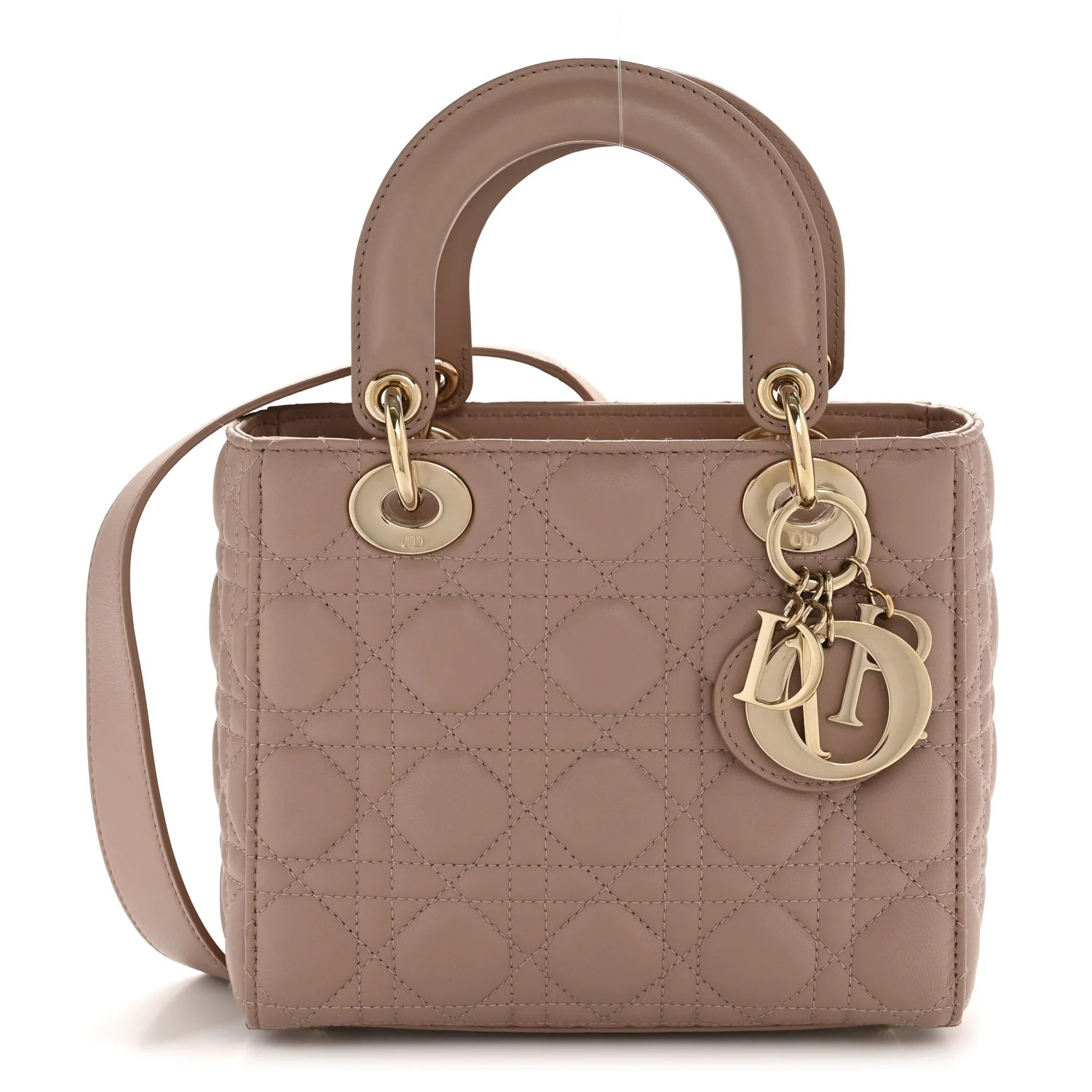 Lambskin Cannage Small My ABC Dior Lady Dior Blush | FASHIONPHILE (US)