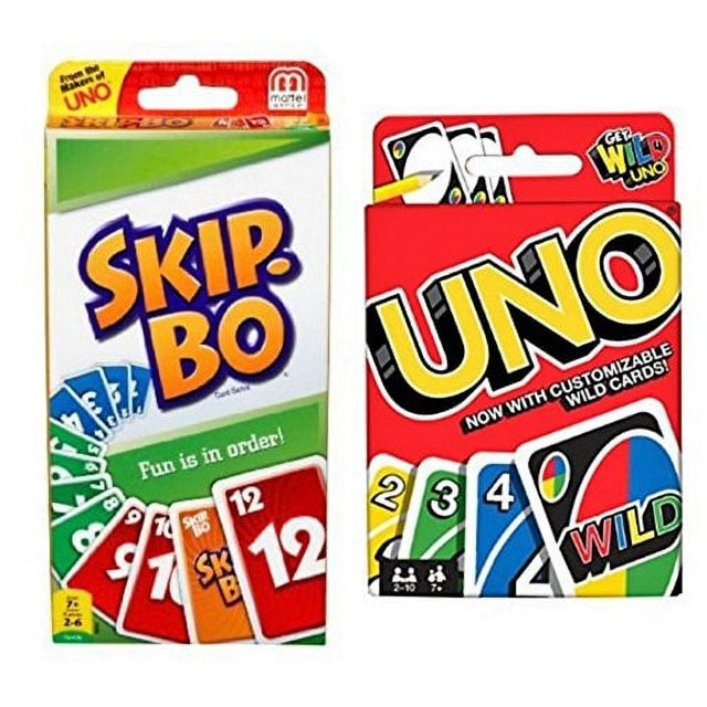 Skip Bo card game bundled with Uno card game - Walmart.com | Walmart (US)