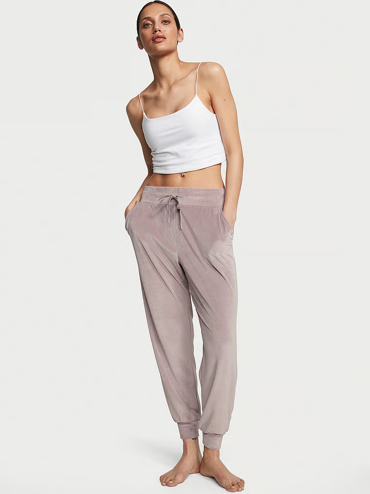 Velour High-Rise Jogger Pants | Victoria's Secret (US / CA )