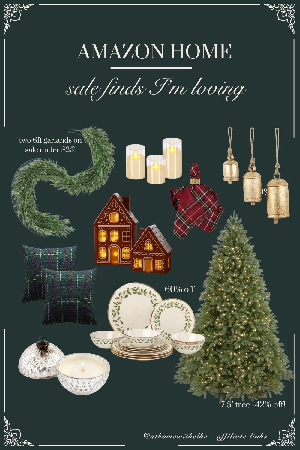 Amazon Christmas home decor finds on sale! ✨
Classic, heritage style Christmas decor at an affordable price point. Classic plaid, gold accents, Norfolk pine, Lennox, mercury glass, burgundy and velvet. Ralph Lauren Inspired Christmas finds on Amazon. 

#LTKSaleAlert #LTKHome #LTKHoliday