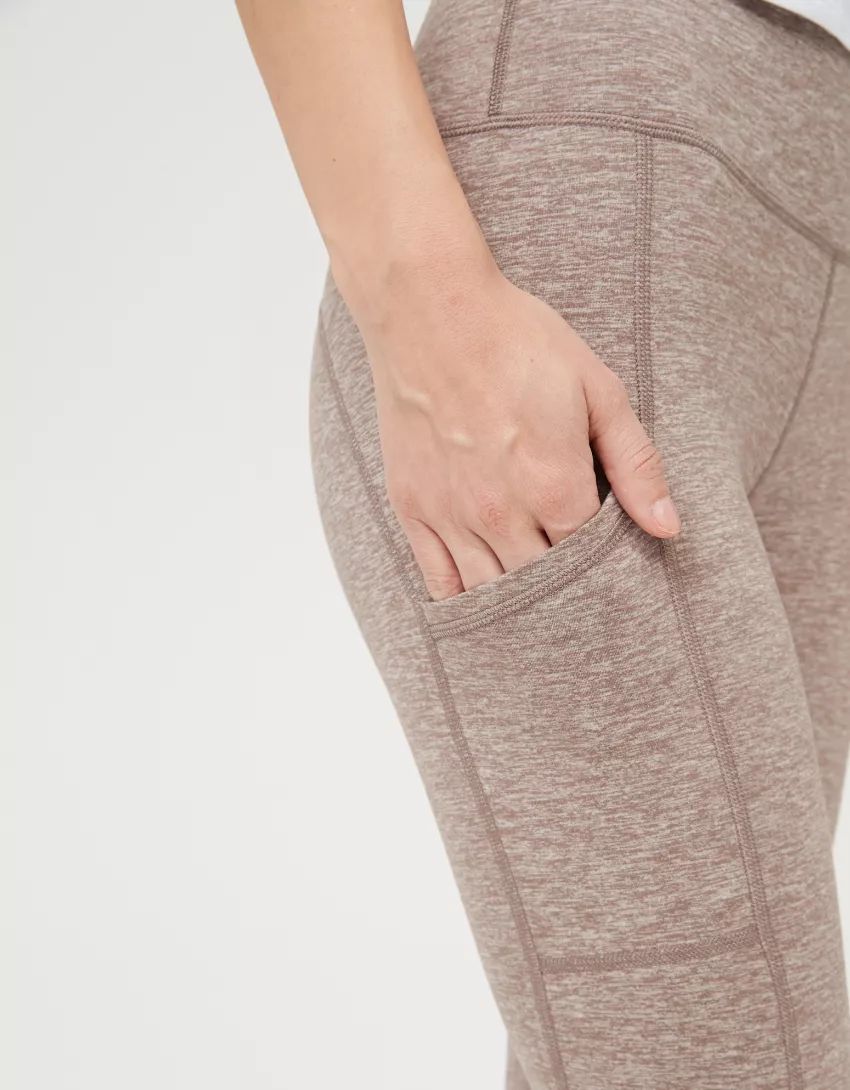 OFFLINE By Aerie The Hugger High Waisted Pocket Legging | American Eagle Outfitters (US & CA)