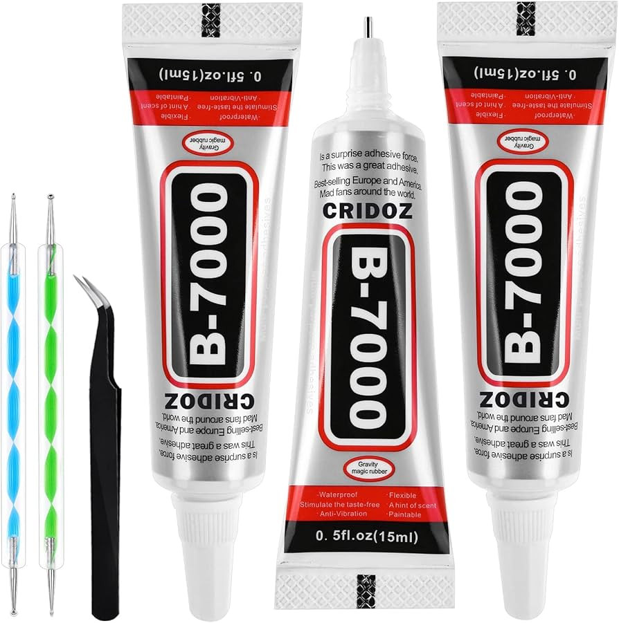 B7000 Rhinestone Glue for Jewelry Making, Clear Glue for Crafts Fabric Glue with Precision Tips D... | Amazon (US)