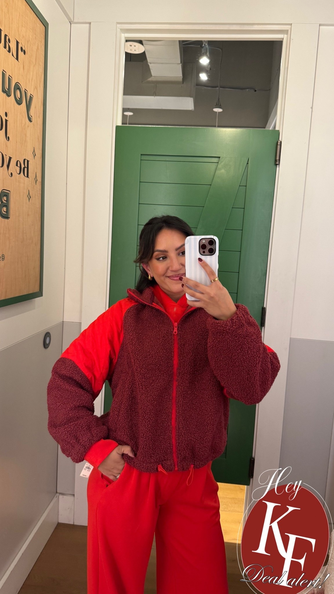 AERIE BLACK FRIDAY IS HERE!! 40% off SITEWIDE!

This color block Sherpa zip up jacket is finally on sale! It’s velvet lined perfect for walks outside this time of year or layering in the winter. Matching red set underneath- reminds me of the Lululemon scuba knit set!

In size small for everything 

#LTKCyberWeek #LTKootd #LTKHoliday