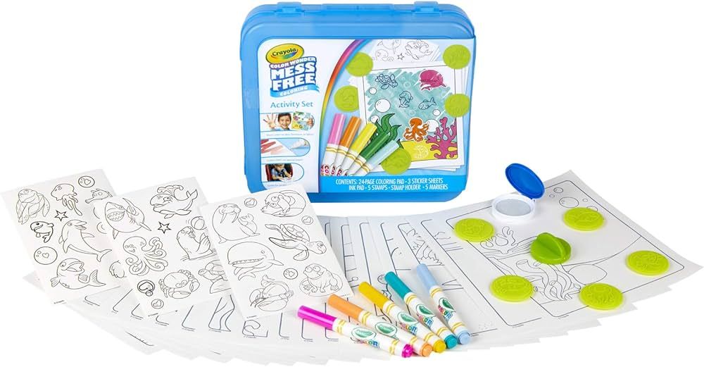 Crayola Color Wonder Mess Free Coloring Activity Set (30+ Pcs), With Markers, Stamps, and Sticker... | Amazon (US)