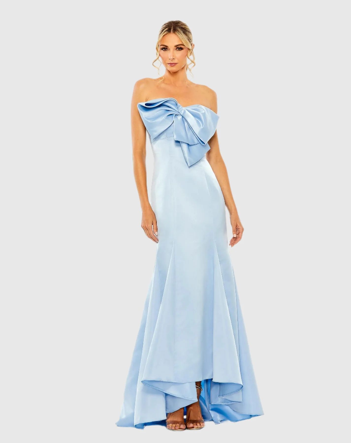 Strapless Bow Mermaid Gown | Mac Duggal