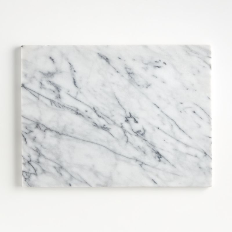 French Kitchen White Marble Platter Cheese Board Platter + Reviews | Crate & Barrel | Crate & Barrel